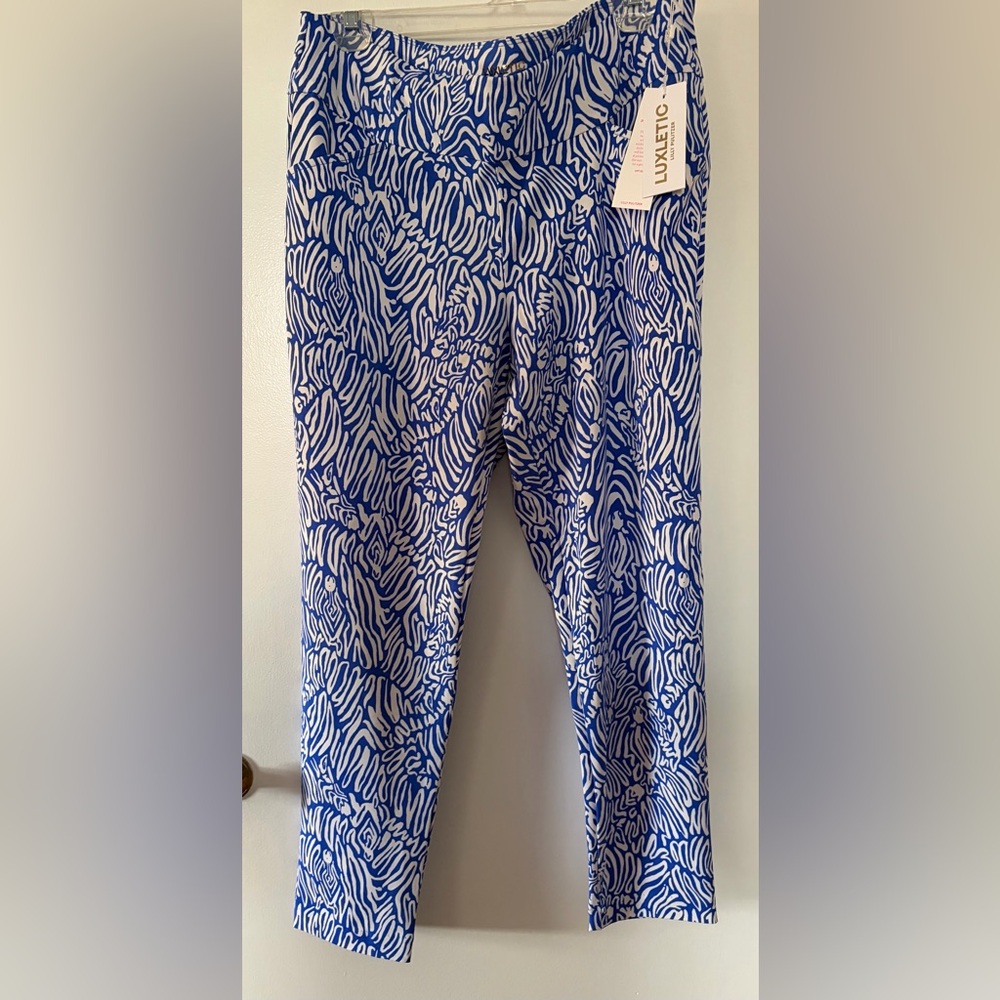 NWT Lilly Pulitzer Lux Corso Pants - Zee Bebe Golf - 14
